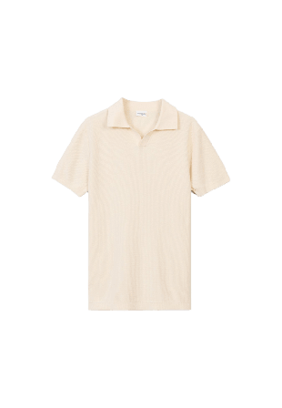 John Henric Cotton Texture Knitted Ss Polo Sweater (pascal) Tröjor Herr XXL