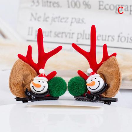 2st/ Set Julhårklämmor E Deer Ear Hårnålar Hairgrips Hai