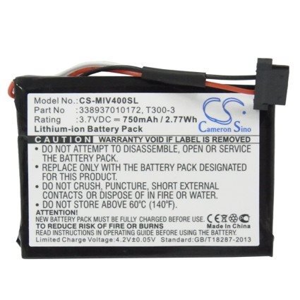 Batteri til Navigator, GPS for Mitac Mio Moov 400, Mio Moov 405, MIO 4190 og andre.