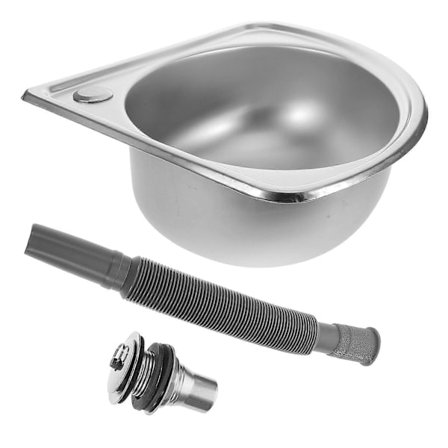 Kjøkkenvask i rustfritt stål, oppvask, håndvask, bobilkjøkken 44,91x36,93x11,99 cm, robust og kompakt design, 1 sett