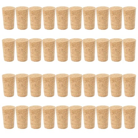 40 stk Naturlige Kork Vinprop Træ Vinprop Konisk Vinprop Kork Tætning