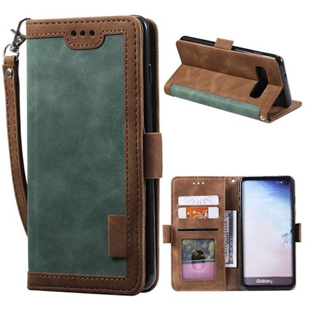 Suburbian läder Samsung Galaxy S10 Plus fodral - Grön