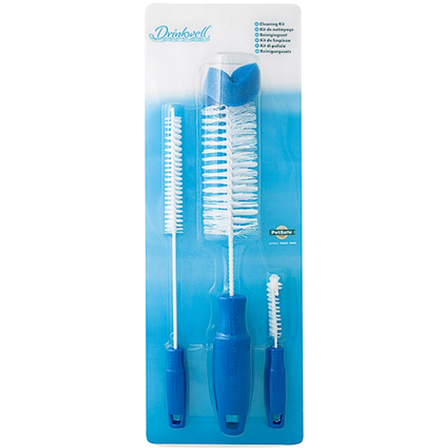 Drinkwell - Rengjøringssett for fontener til kjæledyr 3 børster Blå 3-pk. - Katt - Matplass og vannfontener for katt - Vannautomater for katt - ZOO.no