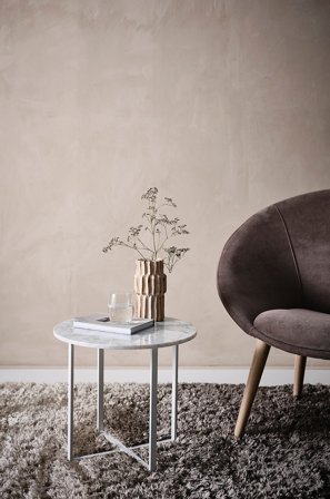 Jotex - Sidebord Ø 45cm Hvit - MARIBO - Kjøp Sidebord & småbord hos Jotex