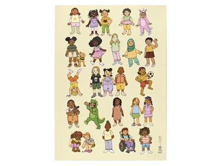 ELSA OCH SAM Plansch barn, mångfaldsfokuserat - Lyreco - Skola och förskola - Lekmaterial - Förskolelek