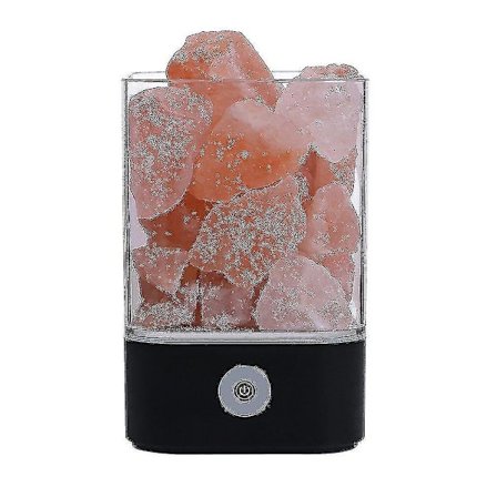 Lamps Salt Lamp Himalayan Crystal Salt Stone Lamp Black