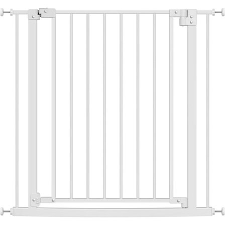 Rootz Baby Gate - Børnesikkerhedslåge - Trappeport - Justerbar - Selvlåsende - 75-87 cm x 76 cm x 2,5 cm - Sikker metalramme