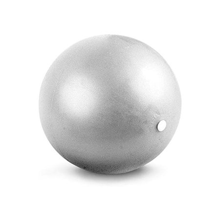 Myk Pilates ball, 23-25 cm liten fitness ball med oppblåsbar sugerør