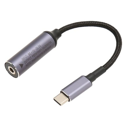 DC4.0mmx1.35mm hun-indgang til Type C han-strømkabel understøtter op til 100W strøm PD-opladningskabel