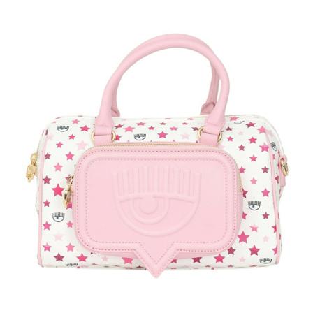 Chiara Ferragni Collection Borsa bauletto media Logomania , Wit , Dames , Maat: ONE Size Handtassen