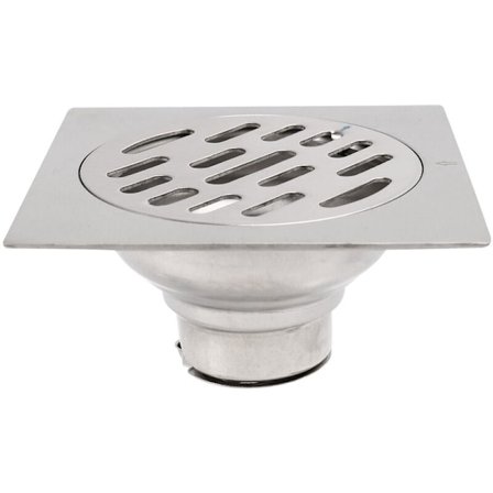 Firkantet gulvafløb Anti- Tyk rustfrit stål Hotel afløbsdæksel badeværelse brusebad afløb 100X100Mm