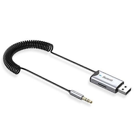 Bluetooth Aux Adapter USB till 3.5mm Jack Bil Trådlös Ljudmottagare Med Mikrofon