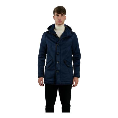 Bob, Single-Breasted Coats Blauw, Heren, Maat:2XL