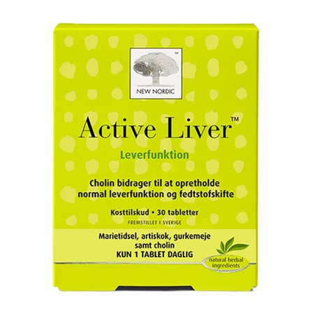 New Nordic Active Liver 30 tabl., Helse & Madvarer, Kosttilskud, Fordøjelse & Fibre