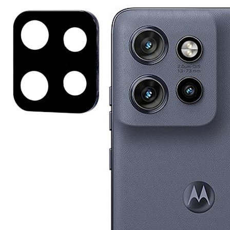 SKALO Motorola Edge 50 Neo 5G 3D Linsskydd/Kameraskydd Härdat Glas - Svart