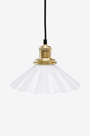 PR Home - Pendel August, bølget 25 cm - Hvid - Pendler - Fra Homeroom