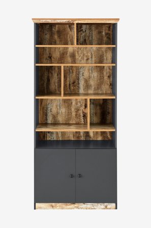 Loft24 - Reol Castor 8 åbne rum 2 låger - Flerfarvet - Bogreoler - Fra Homeroom