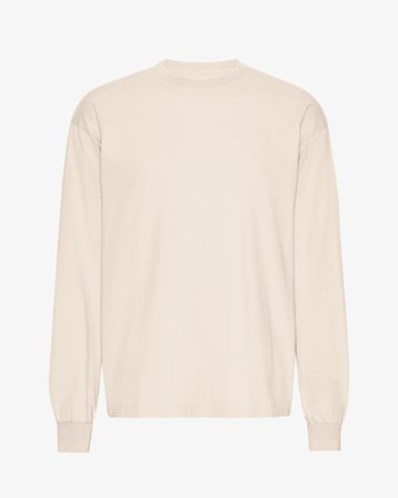 Oversized Organic LS T-Shirt - Ivory White 2XL