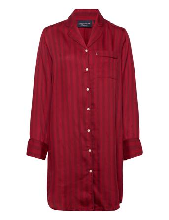 Avery Modal Viscose Nightshirt Nattlinne Röd Lexington Home