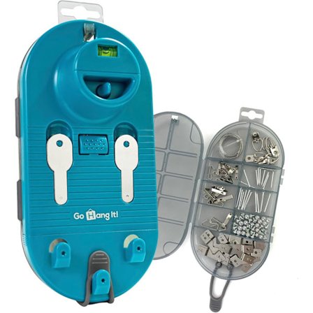 Alt-i-ett Bildeoppheng og Nivelleringssett - Heng enkelt opp Sagtan-/Wireoppheng - Inkluderer Hardware-etui med