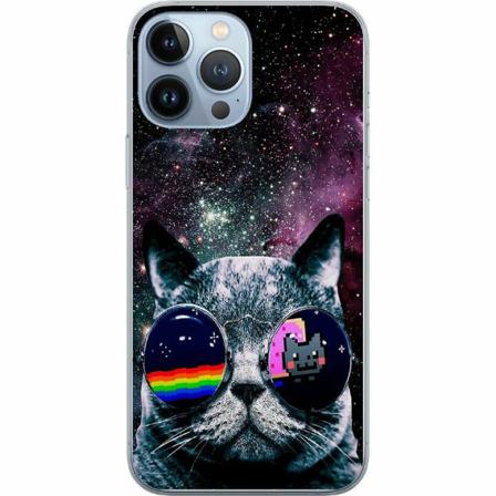 Apple Iphone 14 Pro Max Mjukt Skal - Space Cat