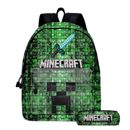 Minecraft-spill Surrounding Ryggsekk Stor kapasitet Skole Ryggsekk