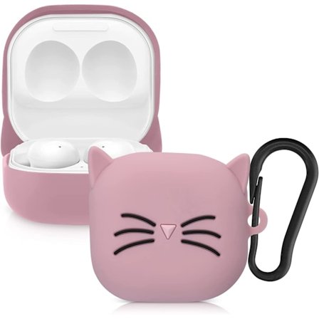 Hörlursfodral kompatibelt med Samsung Buds live / Buds Live pro Universal-skyddande silikonfodral-svart-ljus puder-