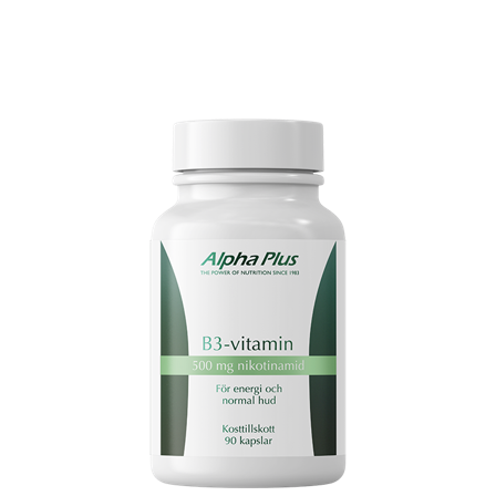 Alpha Plus Vitamin B3 90 kapsler