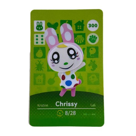 Nfc-pelikortti Animal Crossing -peliin, ch Amiibo Wii U - 300 Chrissy