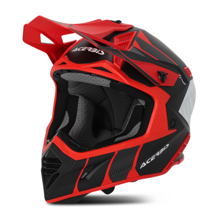 Casque Cross Acerbis X-Track Noir/Rouge S