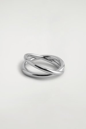 COS Women's Double-Wrap Ring in Silver-coloured