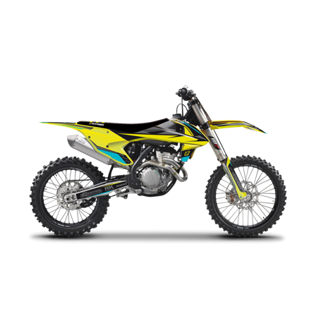 Blackbird Komplett Stealth Dekalkit med Sadelöverdrag Gul - KTM 350 EXC-F SIX DAYS 2017-2019