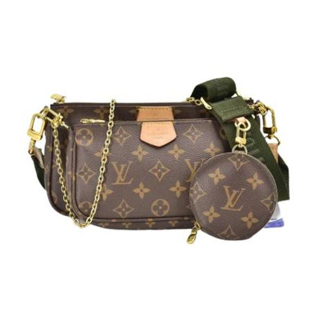 Louis Vuitton Vintage, Pre-owned Canvas louis-vuitton-bags Bruin, Dames, Maat:ONE Size