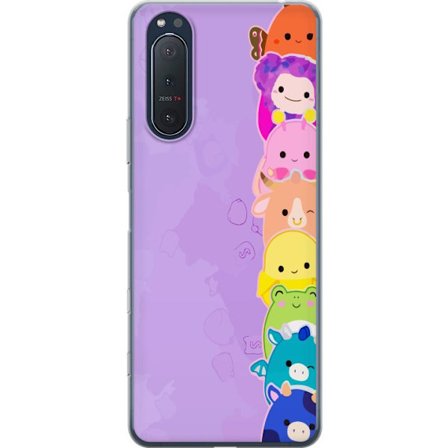 Yhteensopiva Puhelinkuori Sony Xperia 5 II Tumma siluetti Jeesuksesta, jolla on orjantappurakruunu mustaa taustaa vasten, voimakkaassa kontrastissa ja