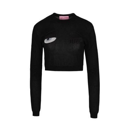 Chiara Ferragni Collection, Sweter Czarny, Kobieta, Rozmiar: M