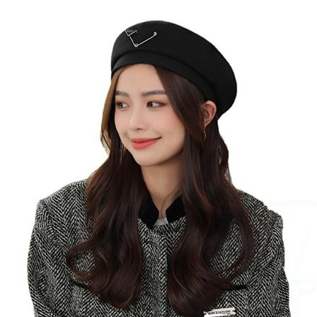 Beret höst kvinnor ny mode målare hatt inverterad triangel pers