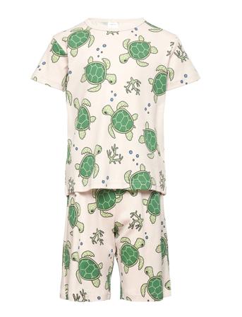Pajama Sb Aop Turtles Pyjamas Sett Multi/mønstret Lindex