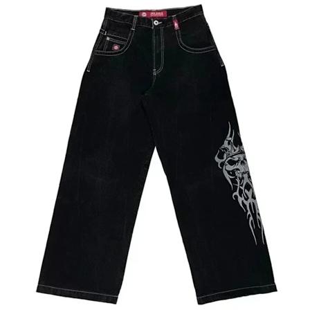 Jnco Y2k Baggy Jeans Mænd Vintage Broderede Jeans Høj Kvalitet Hip Hop Goth Streetwear Harajuku Mænd Kvinder Casual Brede Ben Jeans. 9 XXL