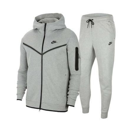 Nike, Fleece Training Suit Grijs, Heren, Maat:S
