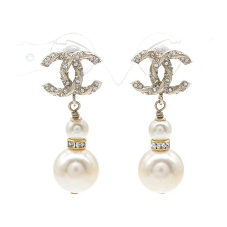 Chanel Vintage Pre-owned Accessories , Wit , Dames , Maat: ONE Size Vintage Sieraden