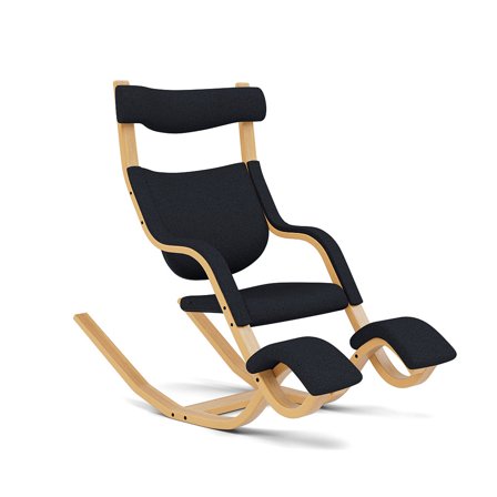 Varier Furniture Gravity - Grey Wool - Light brown base