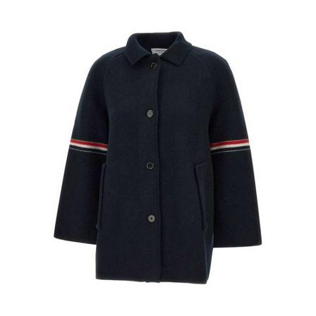 Thom Browne Light Jas , Blauw , Dames , Maat: S