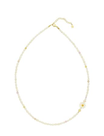 Sharon Neclace Accessories Jewellery Necklaces Pearl Necklaces Hvit Nuni Copenhagen*Betinget Tilbud