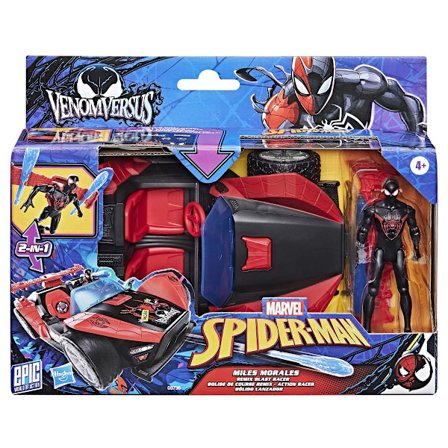 Spider-Man 4 Inch Venomversus Miles Remix Blast Racer