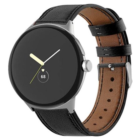 Äkta Läderarmband Google Pixel Watch 2 Svart