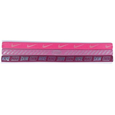 Nike - Rosa headband Beanie - 3-Pack W 3.0 Metallic Pink Headbands @ Hatstore