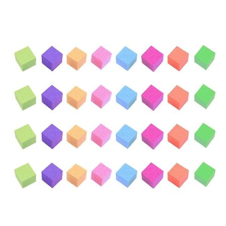 50 kpl Värikkäitä Kuutio Palikoita DIY Design Malli Palikka Sieni Palikka Kuutio Kuutio Harjoittelu Apuväline Kiinteä Geometria Opintovälineet 