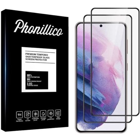 Härdat glas - Phonillico - Samsung S21 - Pack om 2 - Represistent - Skärmskydd