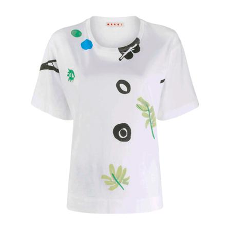 Marni T-shirts and Polos , Wit , Dames , Maat: 3XS