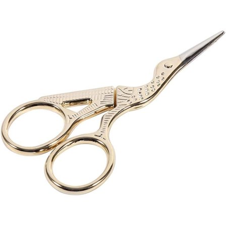 Stork sy-saks - Fin spiss klassisk stork sy-saks korssting sy strikkesaks Vint